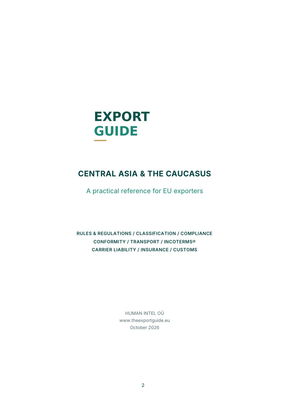 The Export Guide – page 2