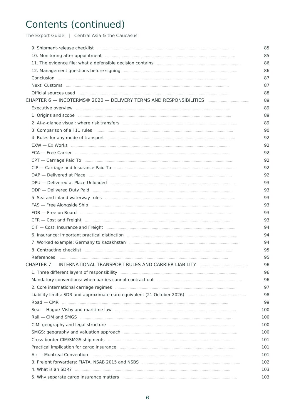 The Export Guide – page 6