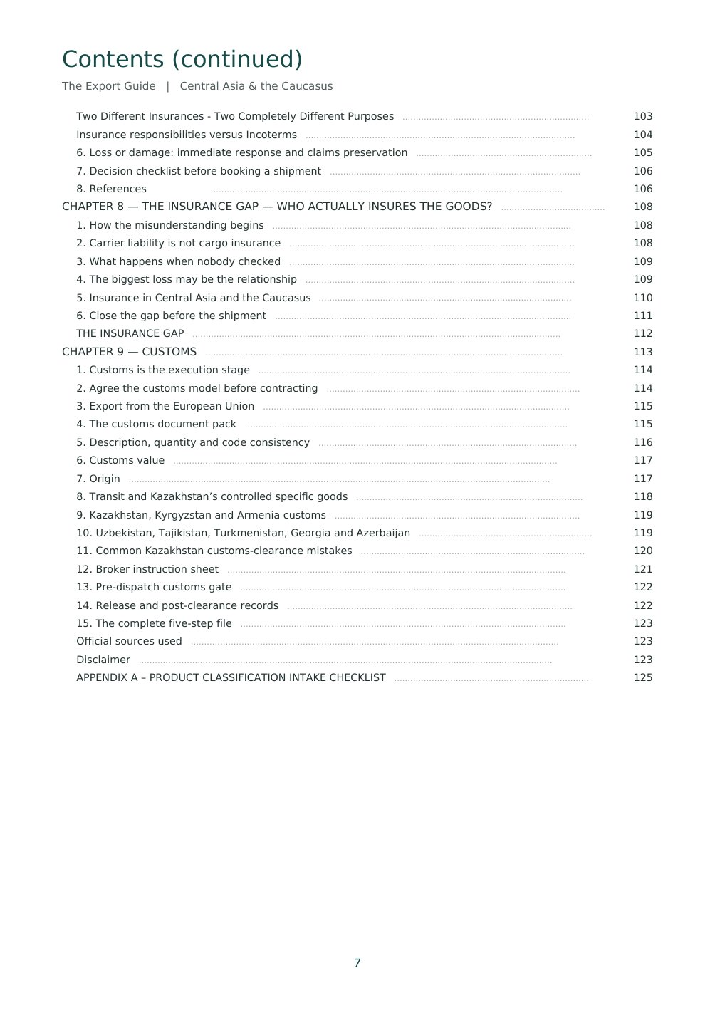 The Export Guide – page 7