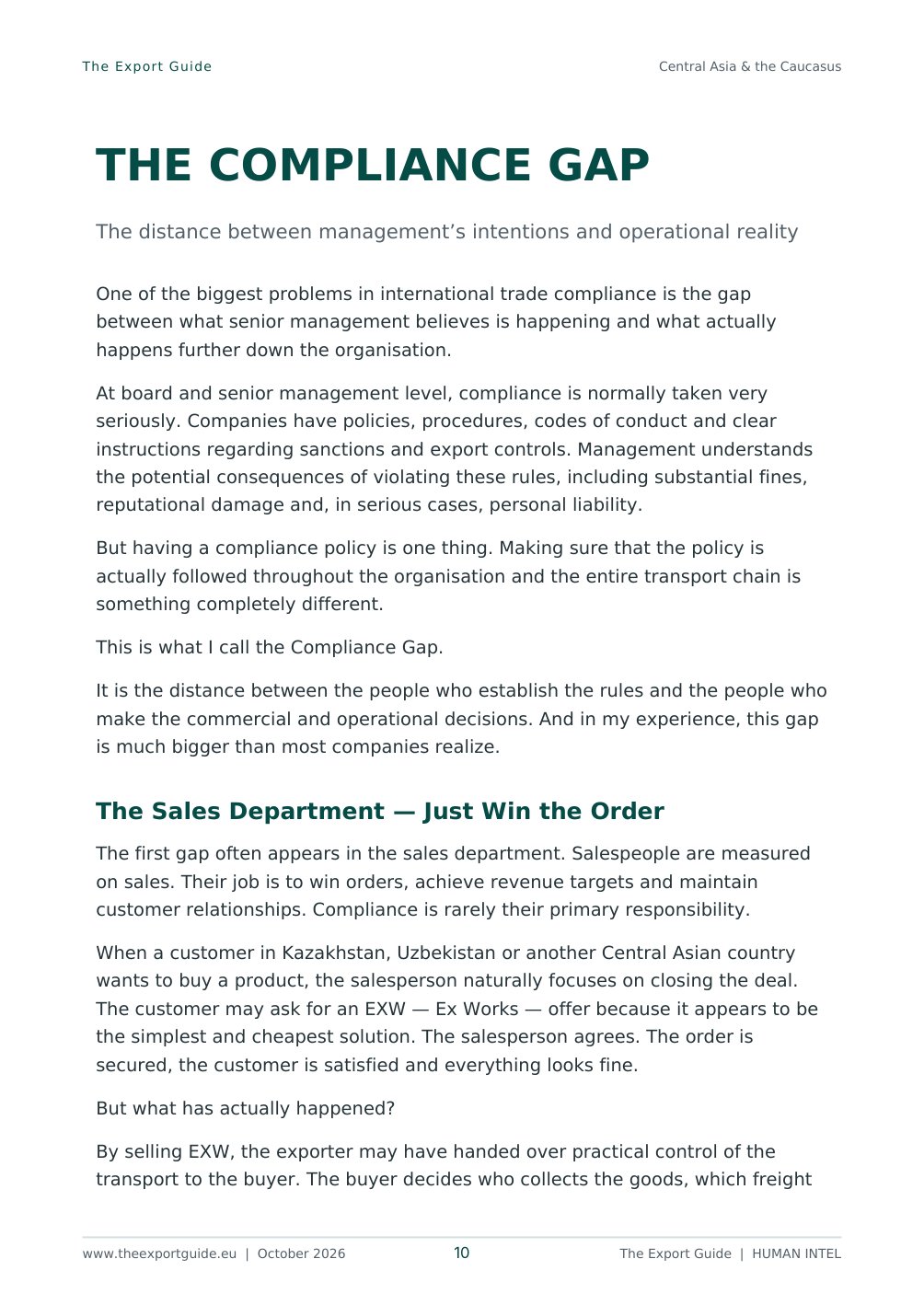 The Export Guide – page 10